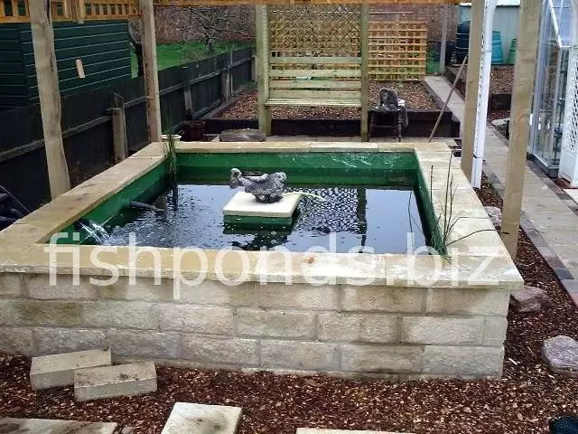 Building a Koi pond - finished pond, picture 1